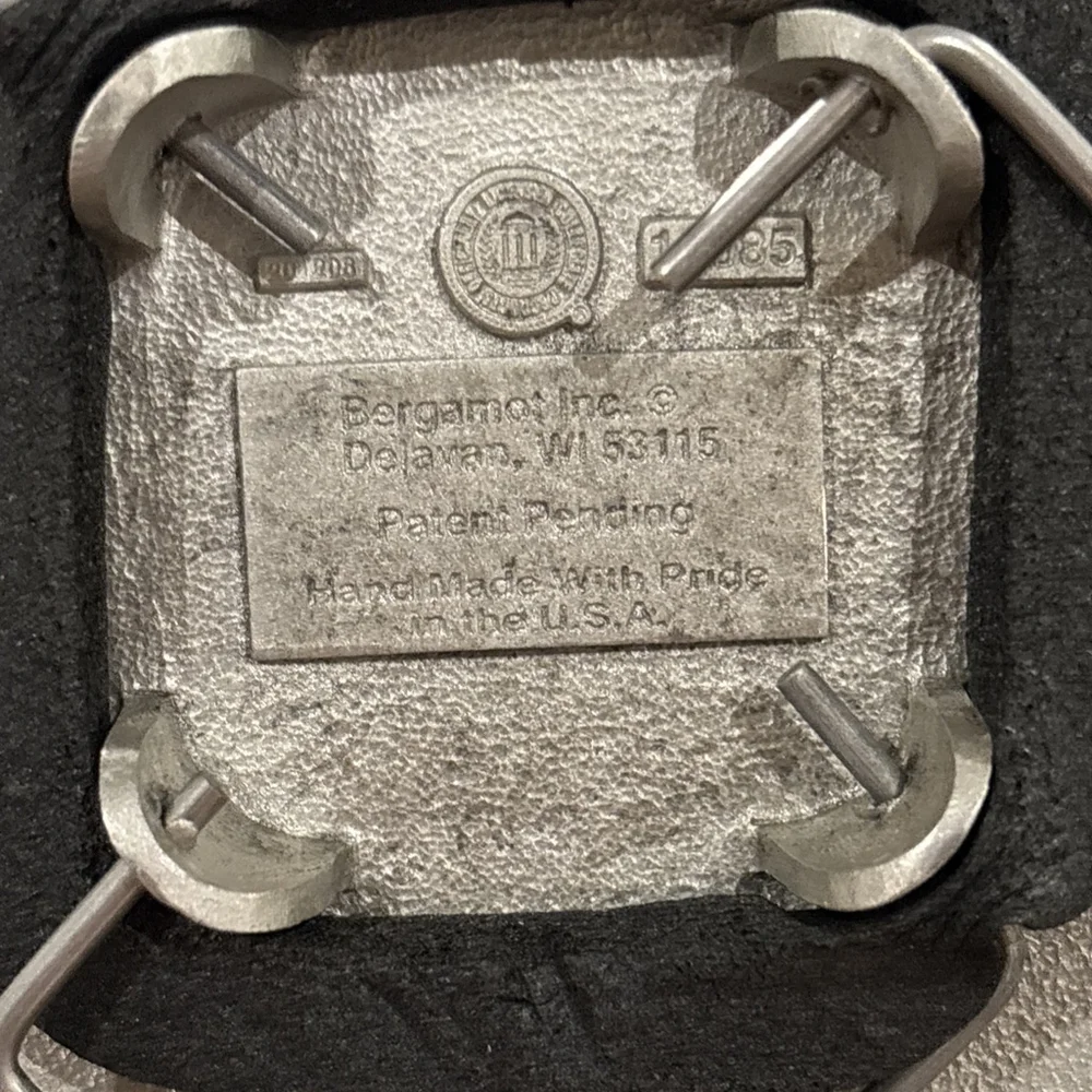Vintage University Of Virginia Bergamot Belt Buckle Large